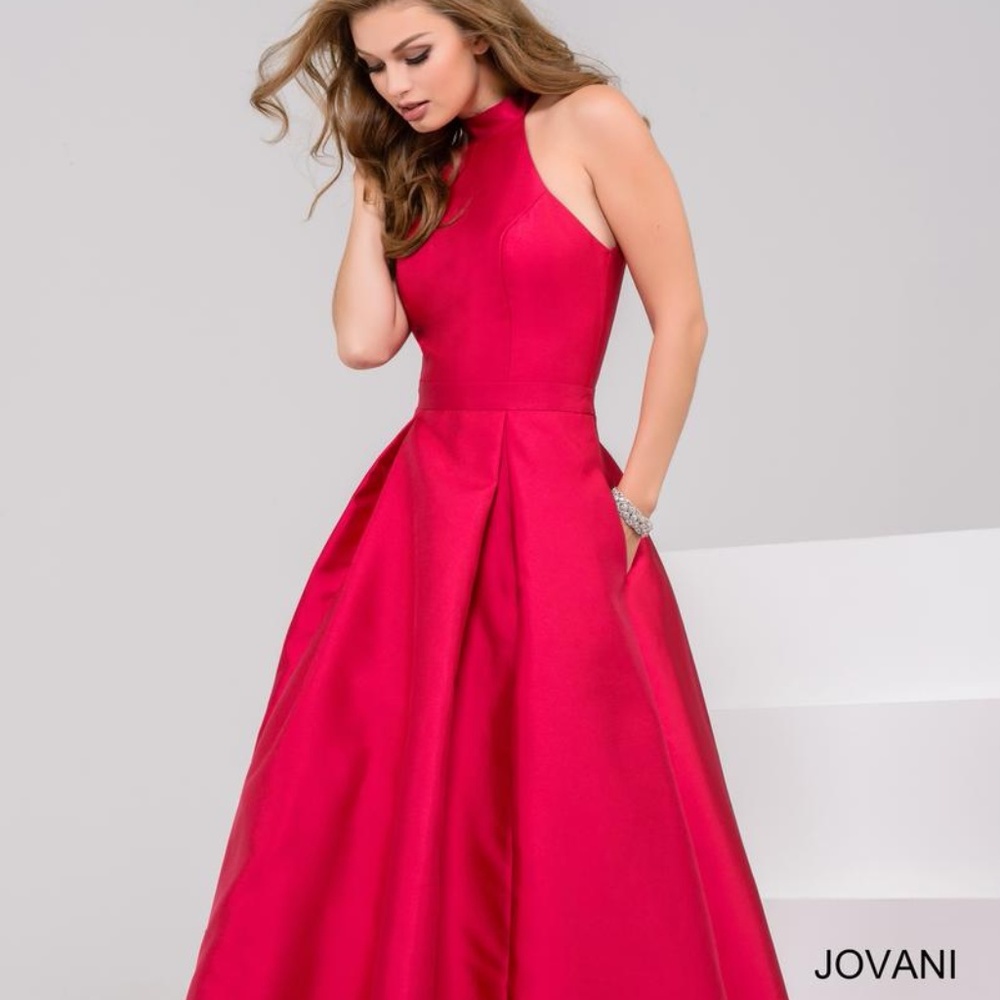 Jovani Crimson Prom Gown